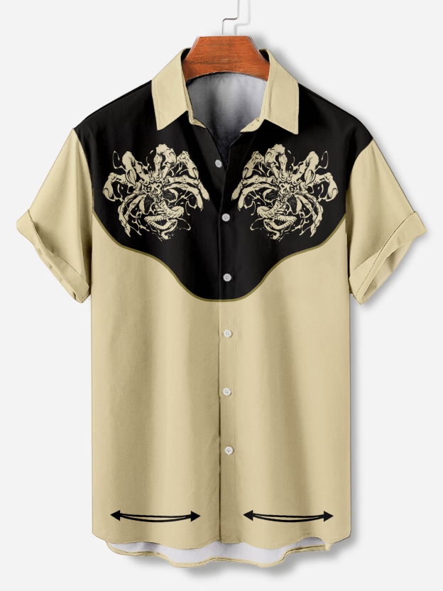 Men's Short Refreshing elegant hawaii Sleeve Shirt