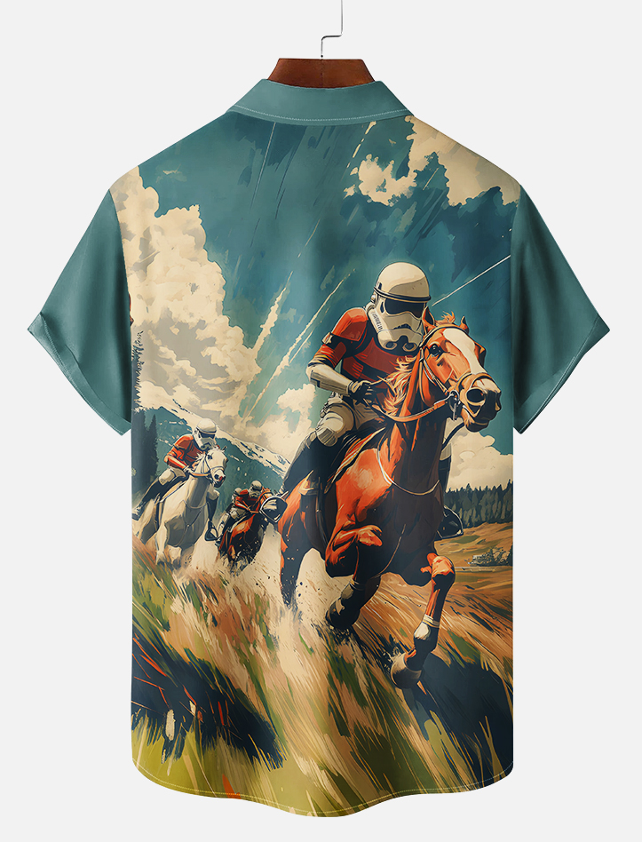 Men's Classic Movie Graphic Short Sleeve Shirt