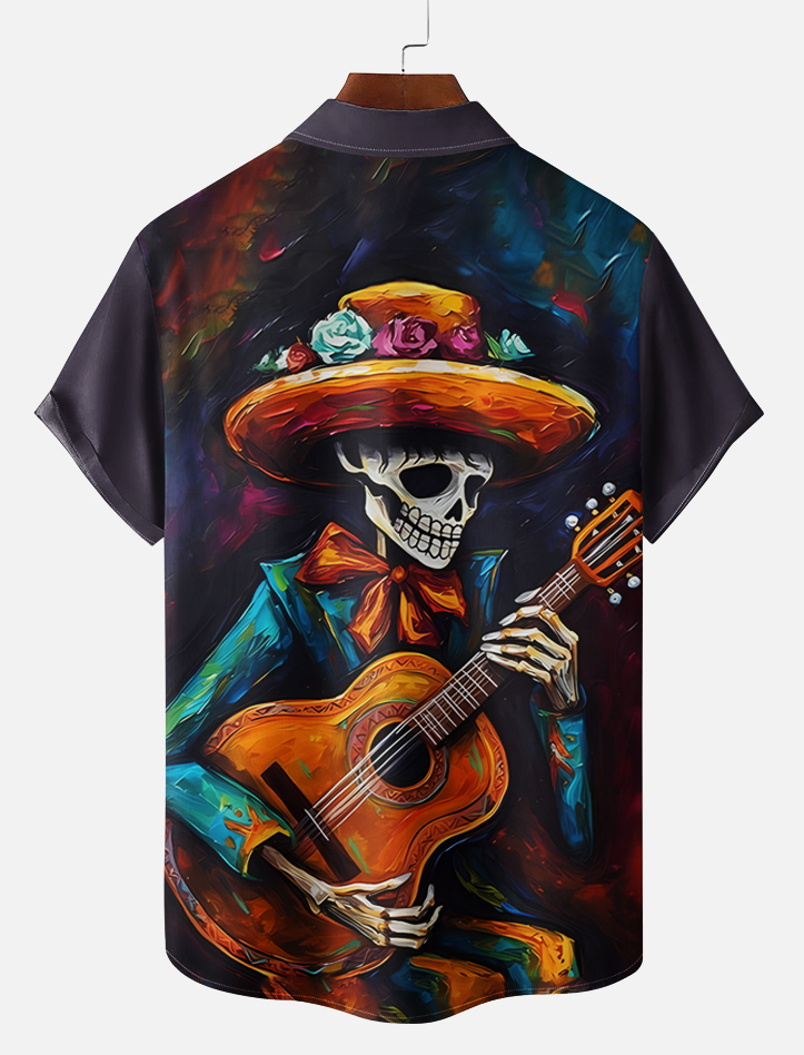 Men's Day of the Dead Graphic Short Sleeve Shirt