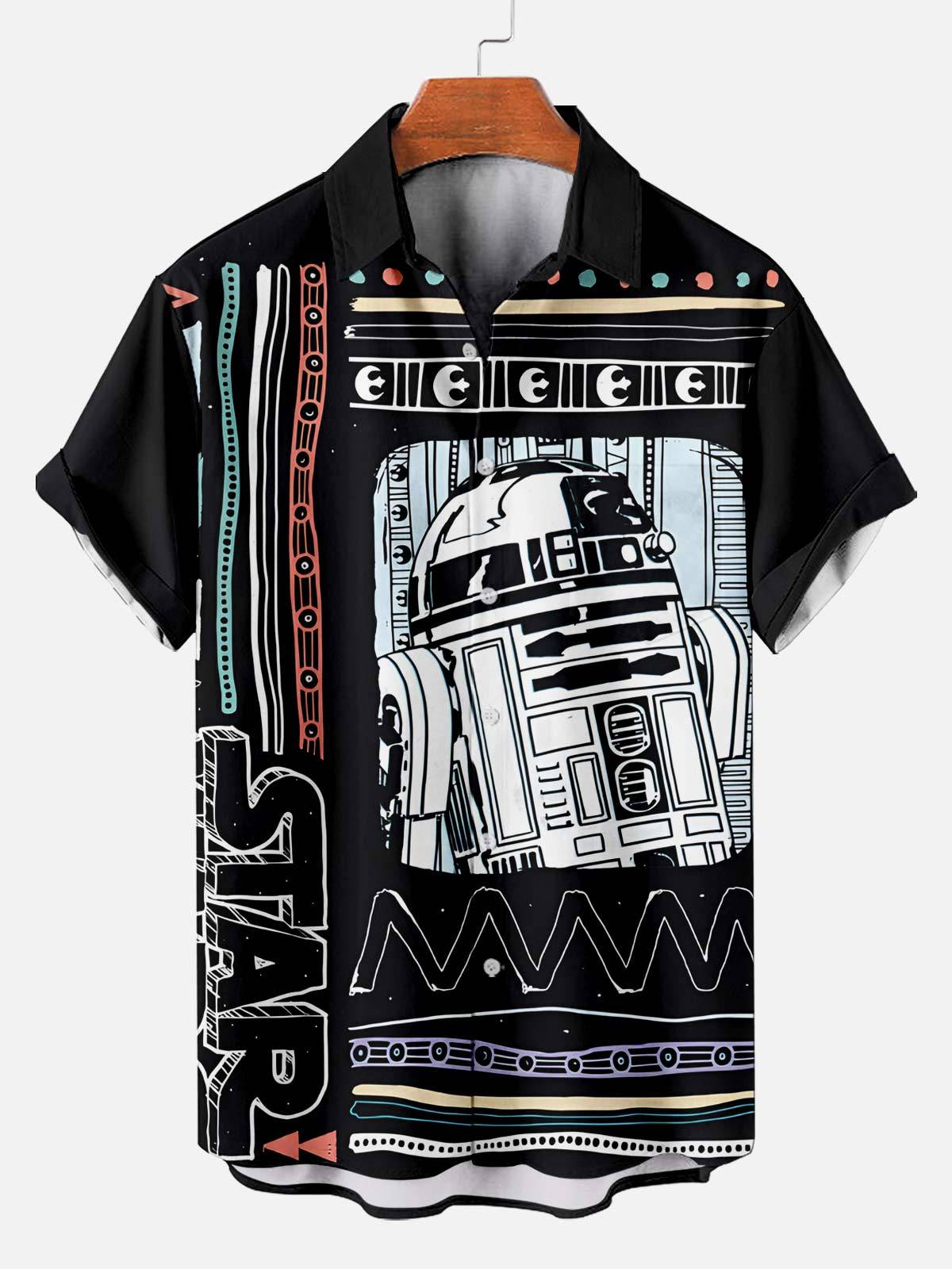 [Copy]Men's Vintage Witch Oil Painting Art Halloween Short Sleeve Shirt
