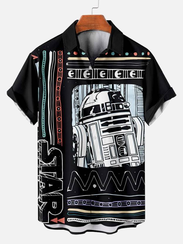[Copy]Men's Vintage Witch Oil Painting Art Halloween Short Sleeve Shirt