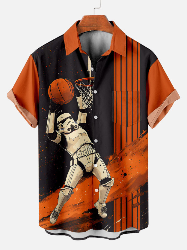 Men's Classic Movie Graphic Short Sleeve Shirt