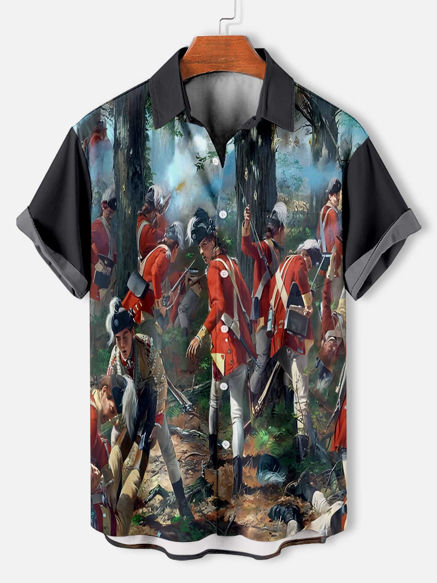 Men's Historical War Illustrated Short Sleeve Shirt