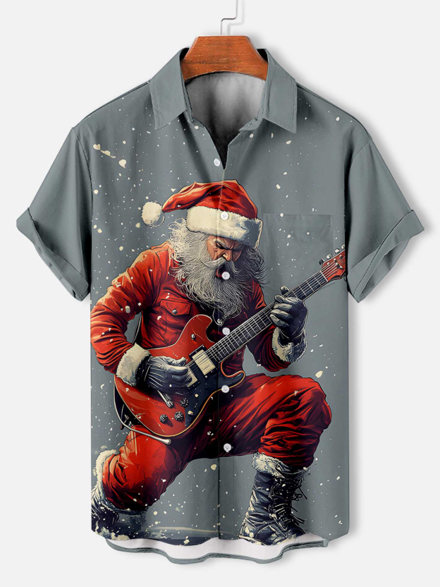 Men's Christmas Graphic Short Sleeve Shirt