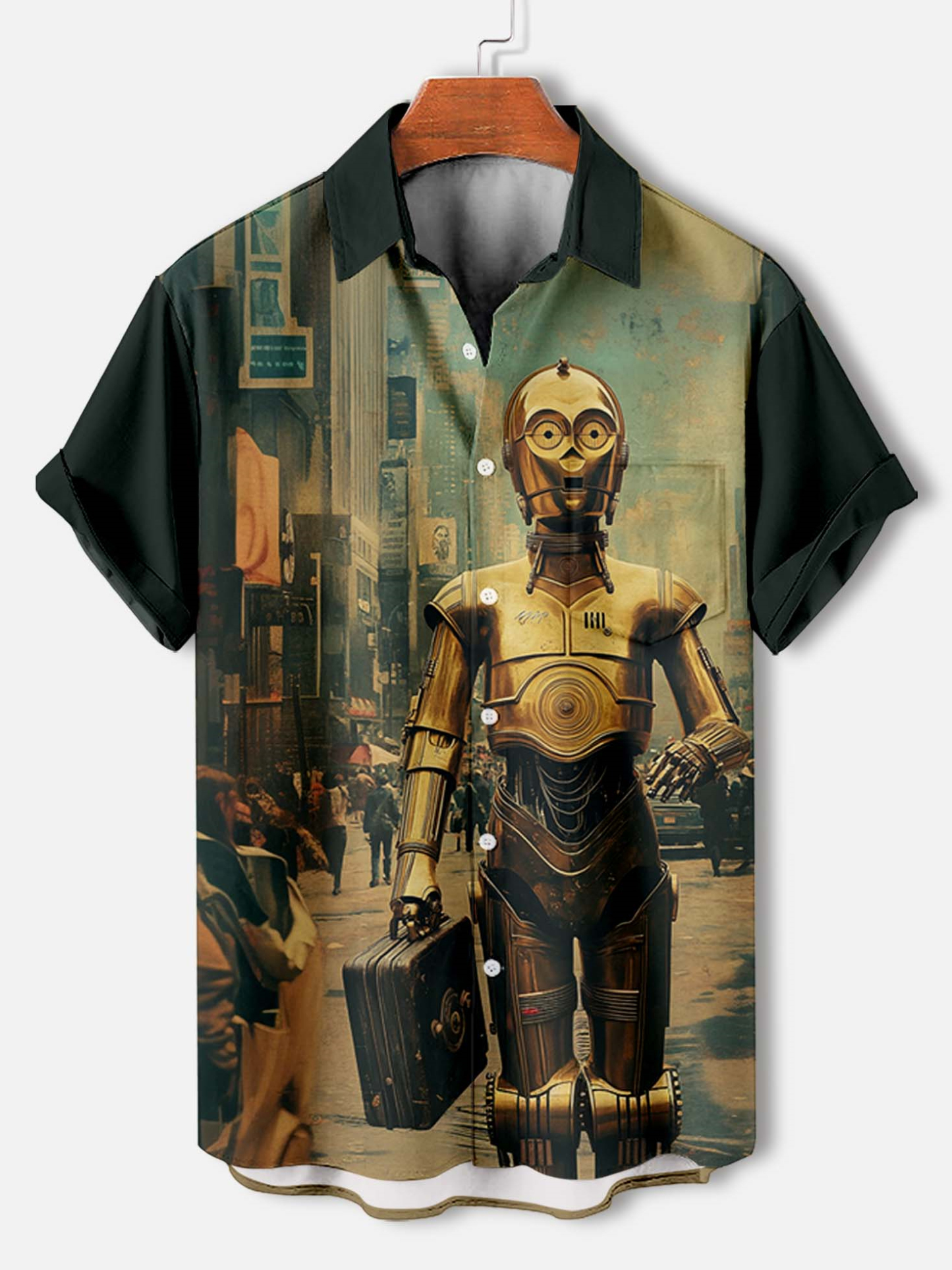 Men's Classic Movie Graphic Short Sleeve Shirt