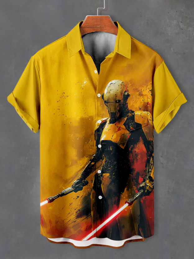 Men's Classic Movie Graphic Short Sleeve Shirt