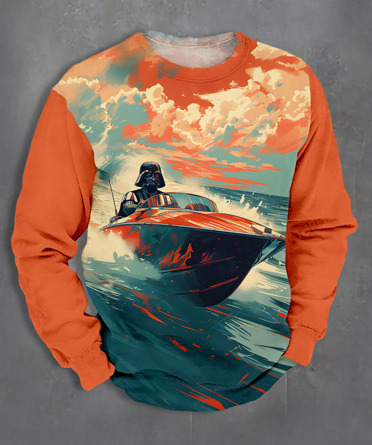 Men's Casual Classic Movie Graphic Long Sleeve Sweater