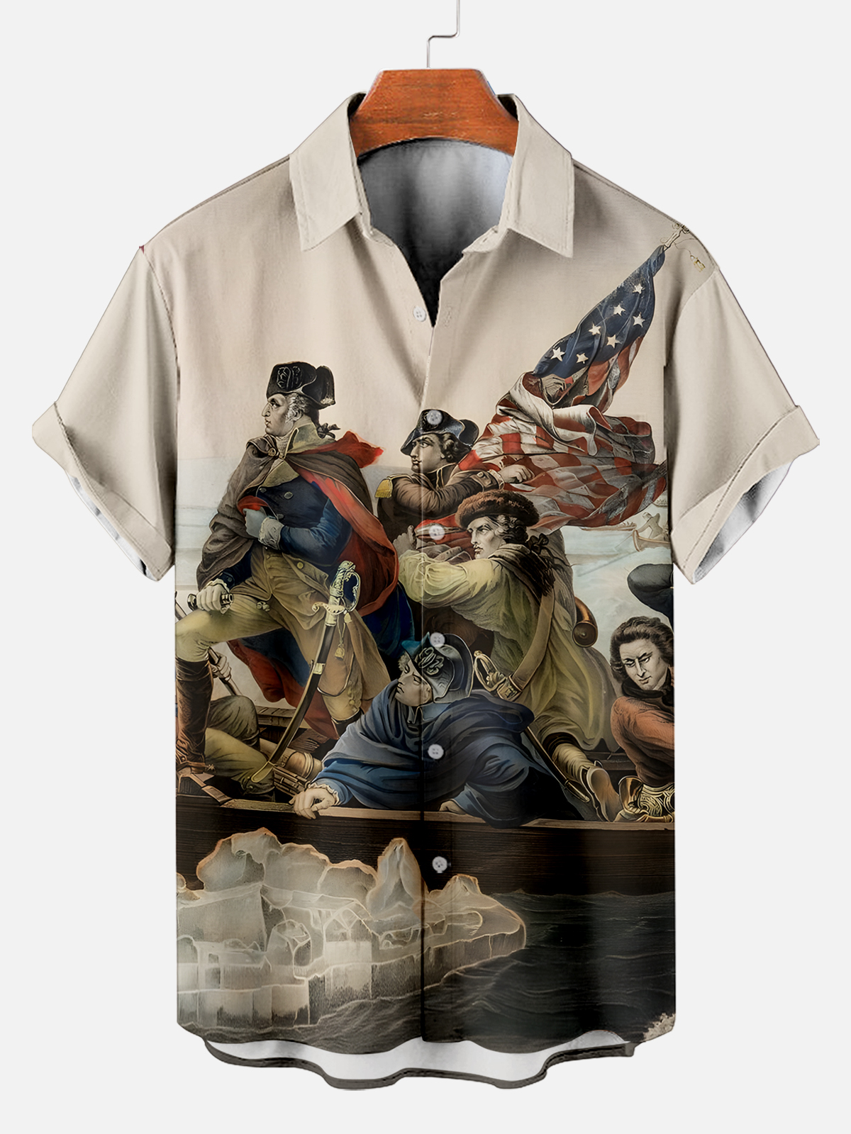 [Copy]Men's Vintage Witch Oil Painting Art Halloween Short Sleeve Shirt