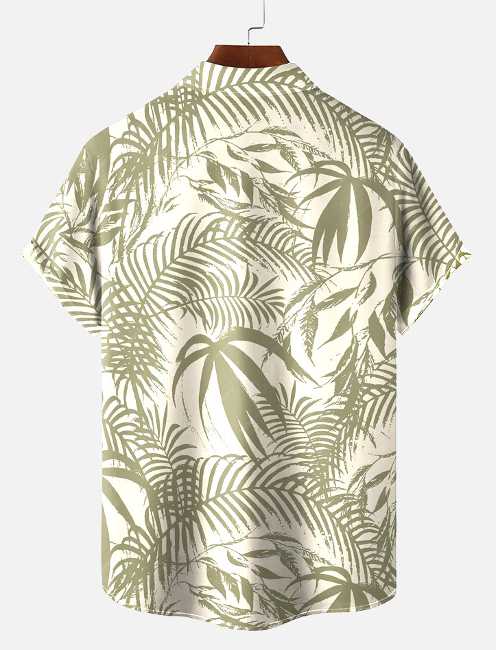 Men's Short Refreshing elegant hawaii Sleeve Shirt 