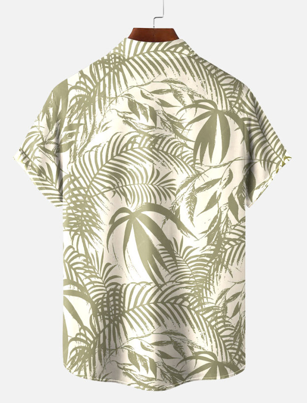 Men's Short Refreshing elegant hawaii Sleeve Shirt 