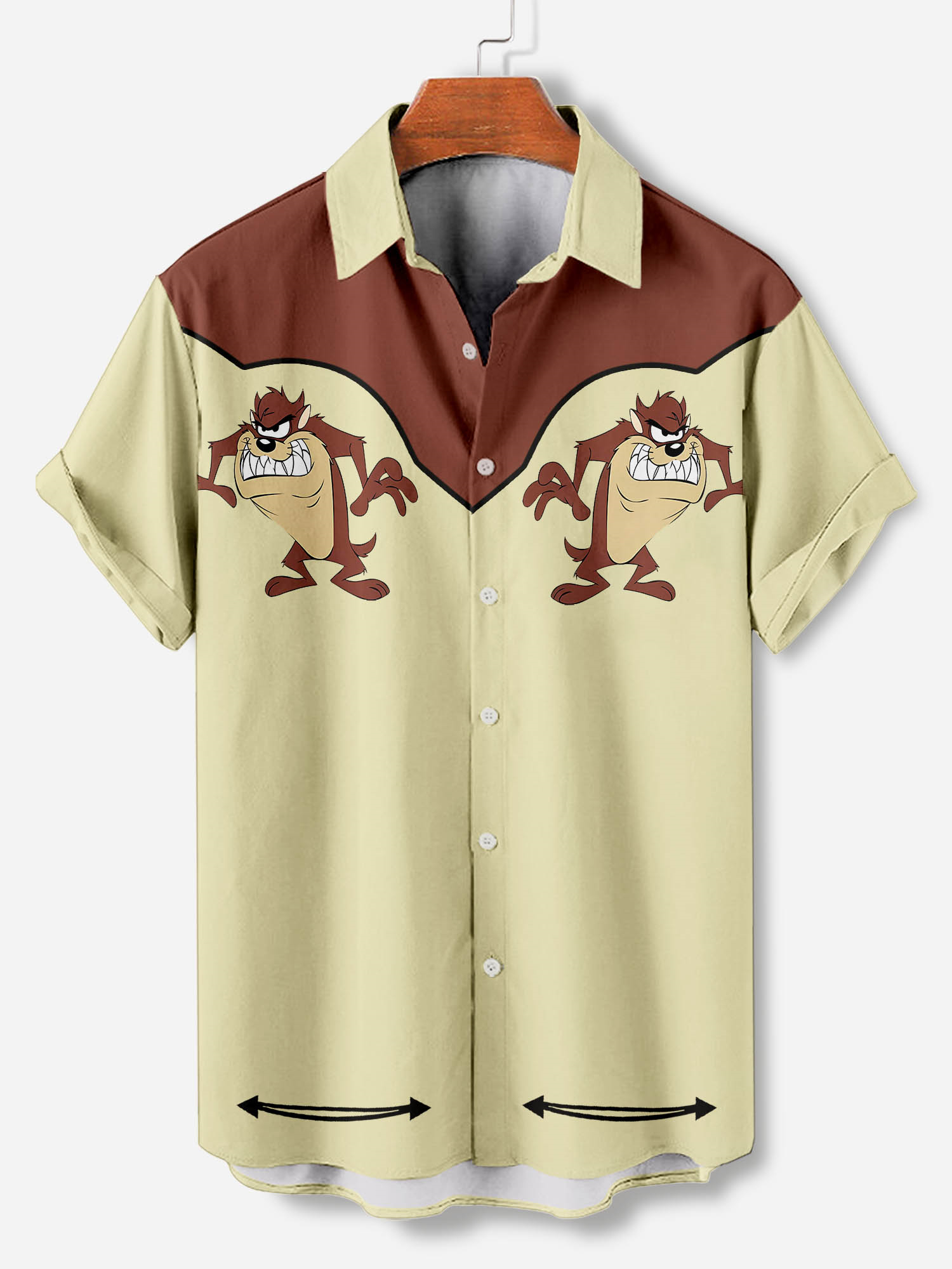 Men's Cartoon Art Graphic Short Sleeve Shirt
