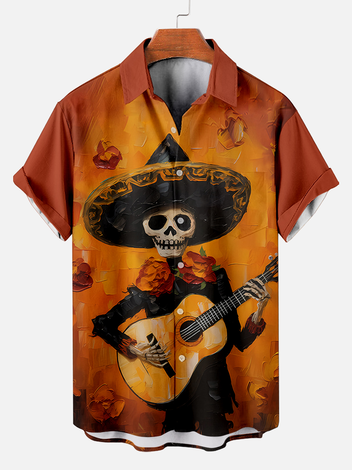 Men's Day of the Dead Graphic Short Sleeve Shirt