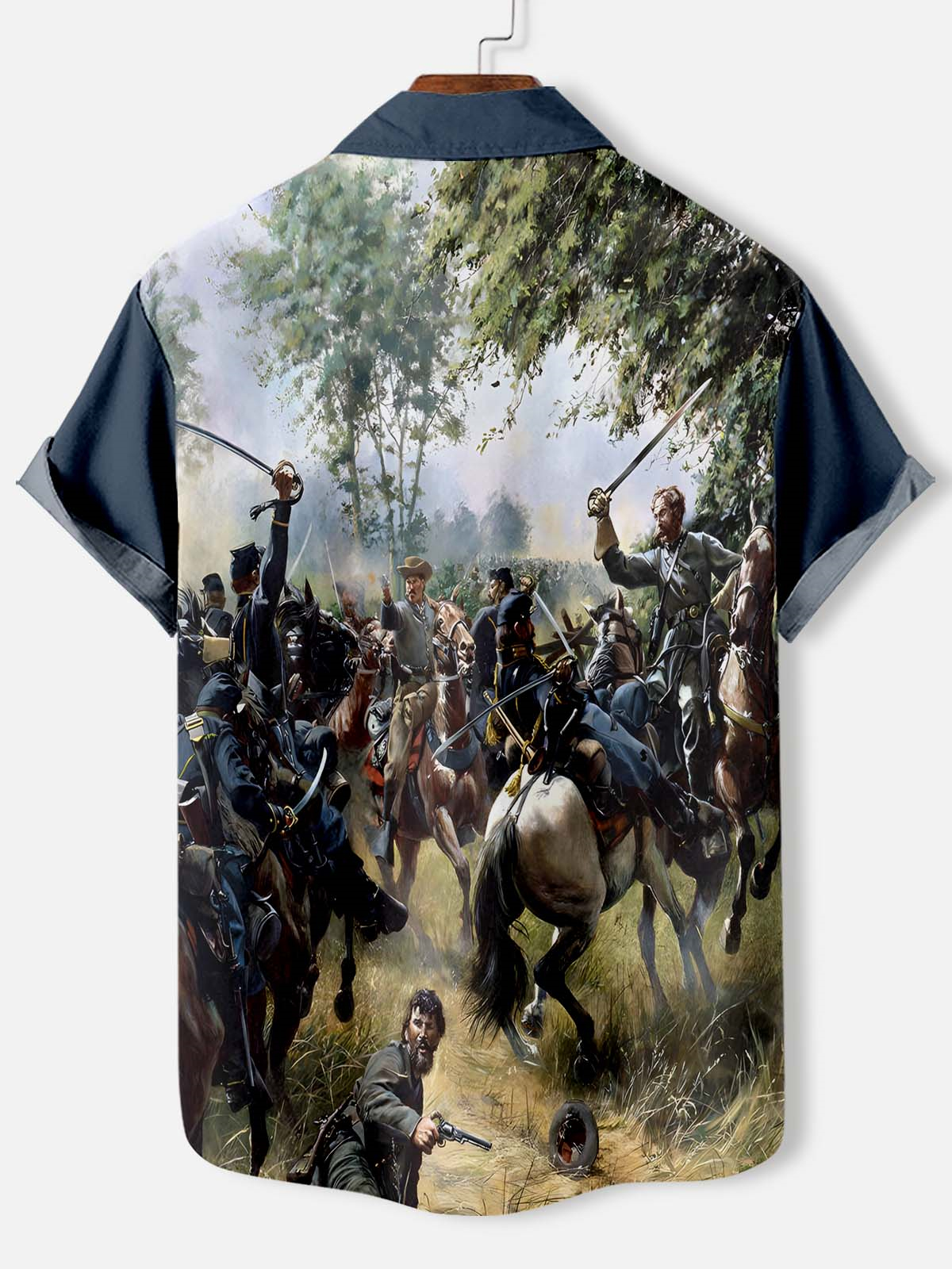 Men's Retro Graphic Short Sleeve Shirt