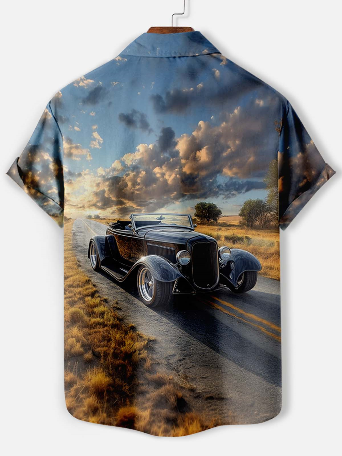 Men's Car Graphic Short Sleeve Shirt