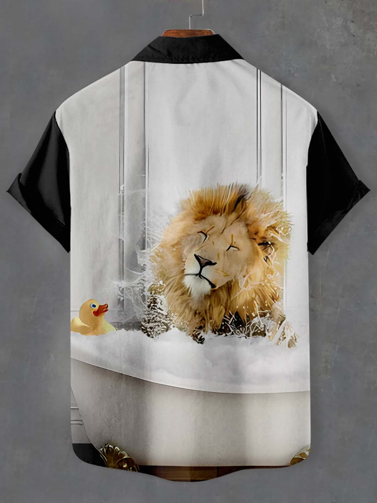 Men's Fun Animal Graphic Short Sleeve Shirt