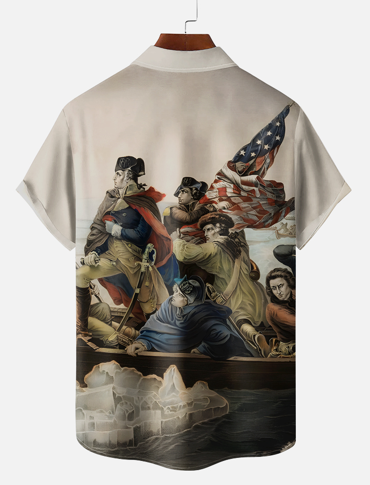 Men's Retro Graphic Short Sleeve Shirt