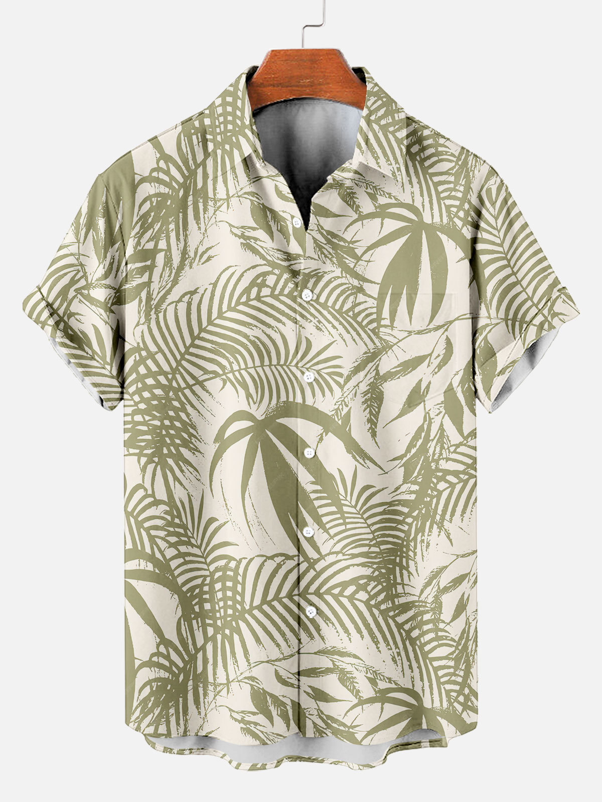 Men's Short Refreshing elegant hawaii Sleeve Shirt