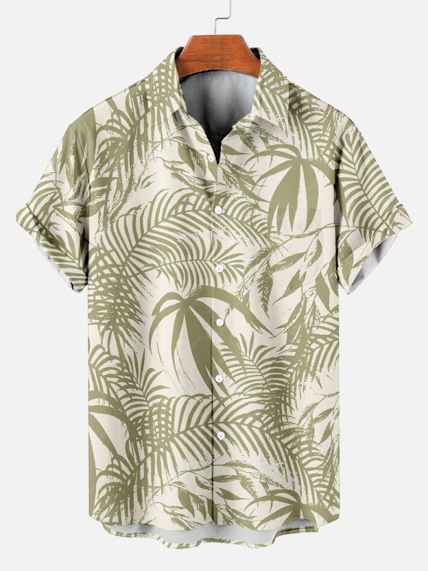 Men's Short Refreshing elegant hawaii Sleeve Shirt