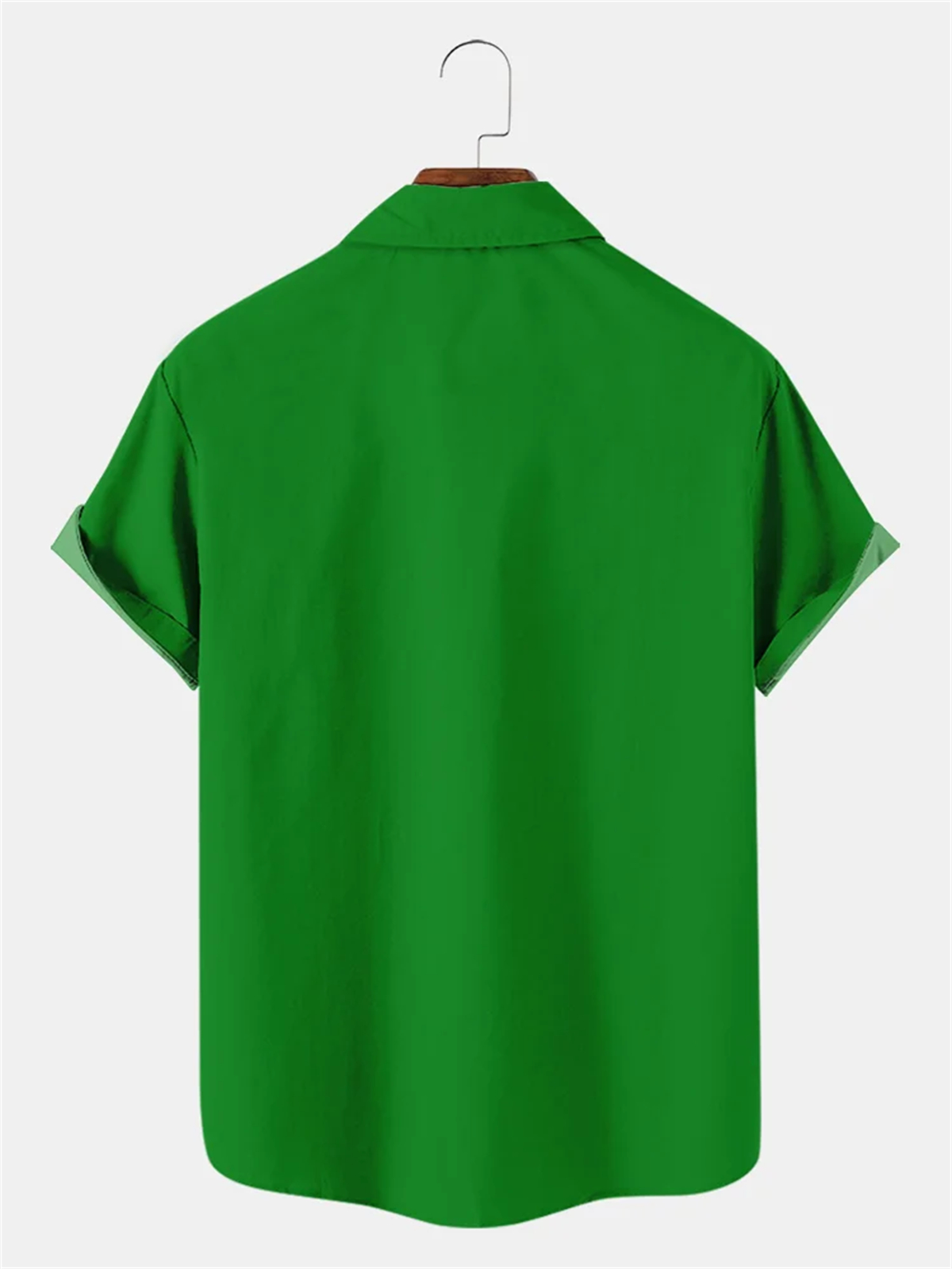 Men's Music Notes Saint Patrick Holiday Bowling Ball Printed Pocket Shirt