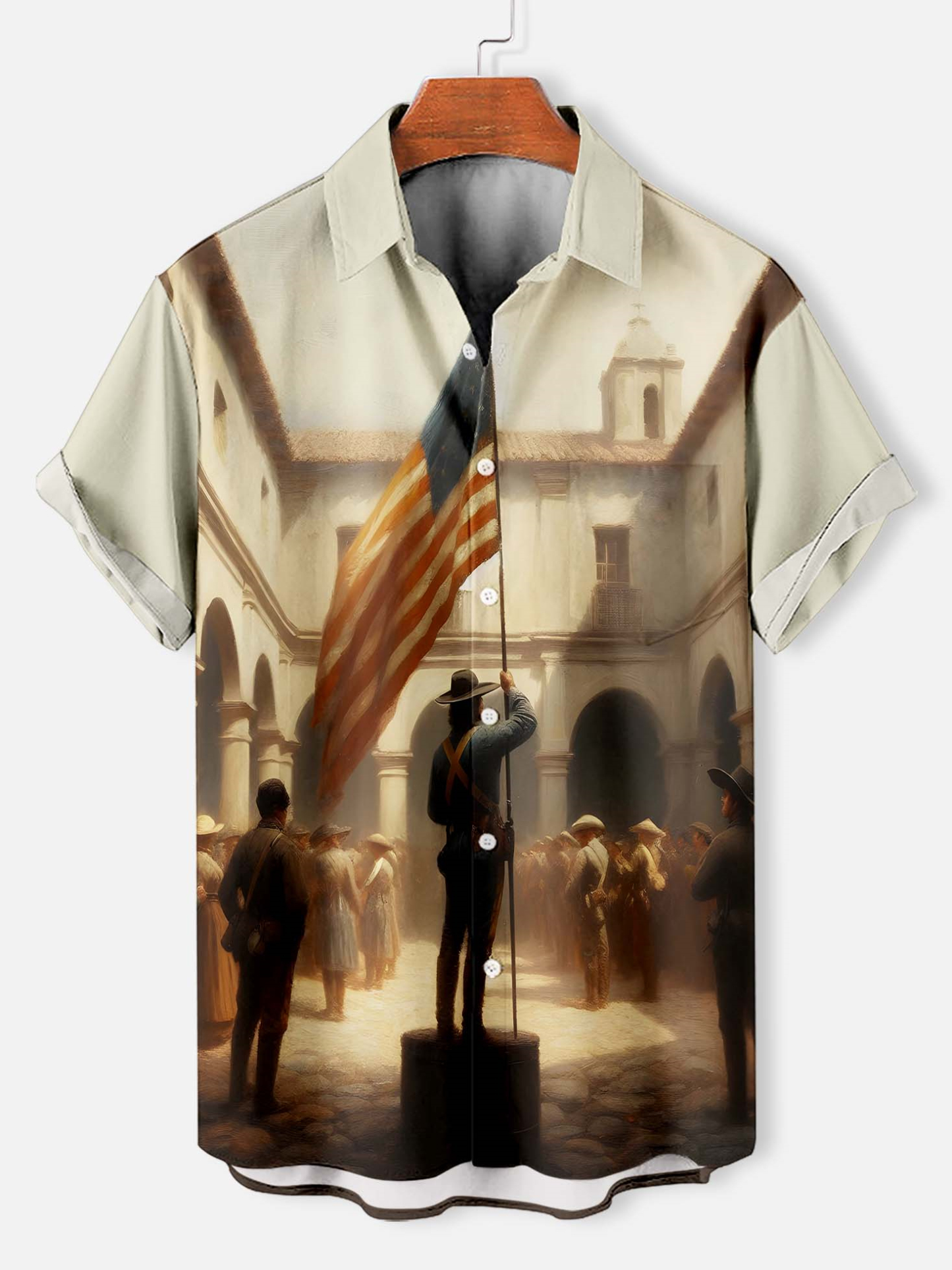 Men's Retro Graphic Short Sleeve Shirt