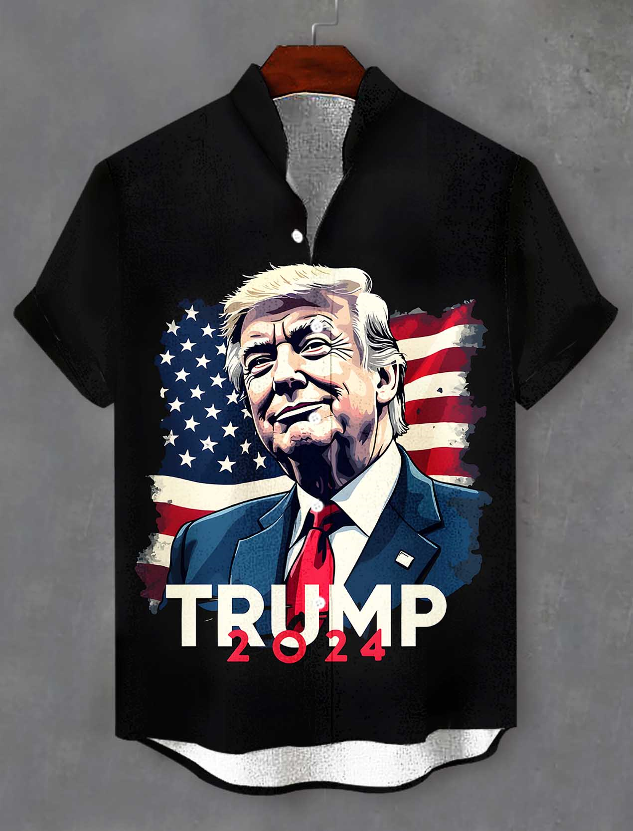 Men's Patriotic Short Sleeve Shirt