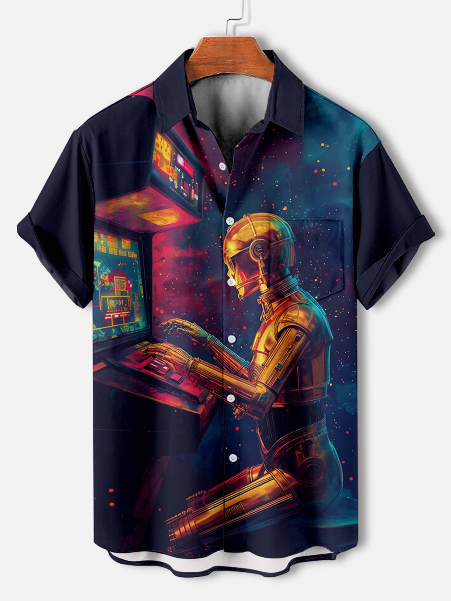 Men's Classic Movie Graphic Short Sleeve Shirt