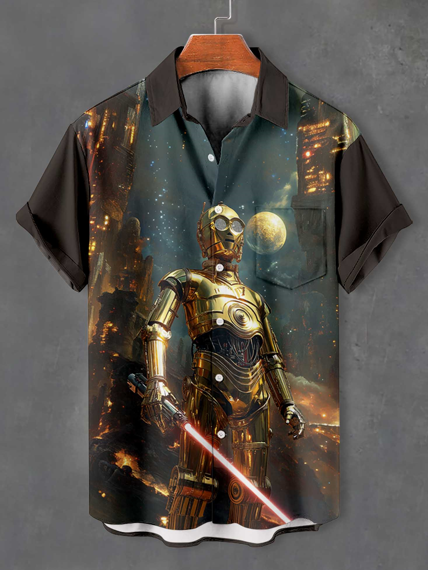 Men's Classic Movie Graphic Short Sleeve Shirt