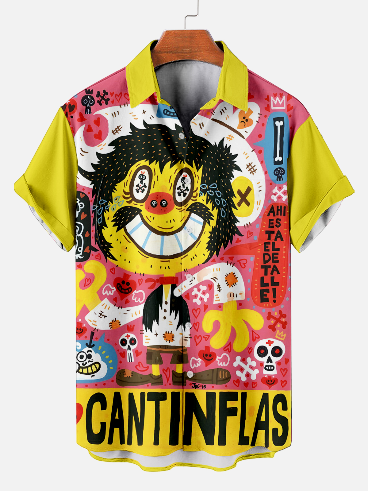 [Copy]Men's Vintage Witch Oil Painting Art Halloween Short Sleeve Shirt