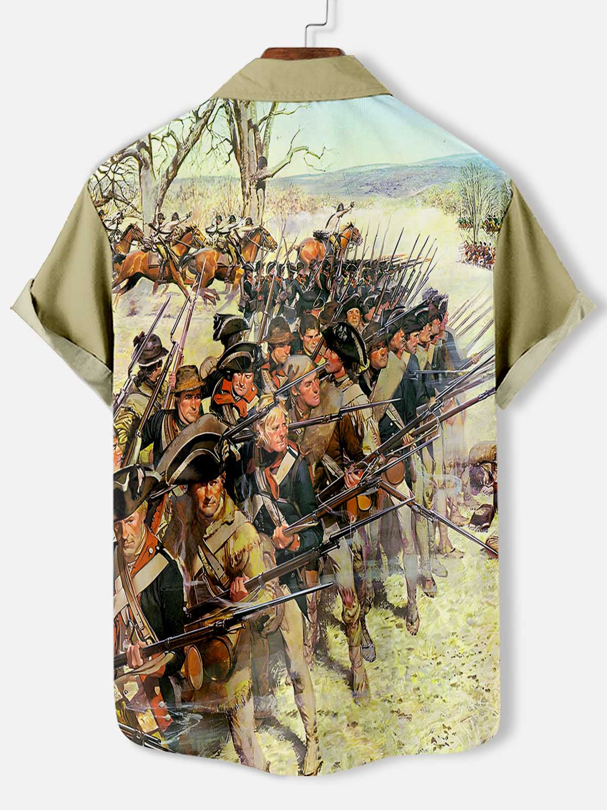 Men's Historical War Illustrated Short Sleeve Shirt