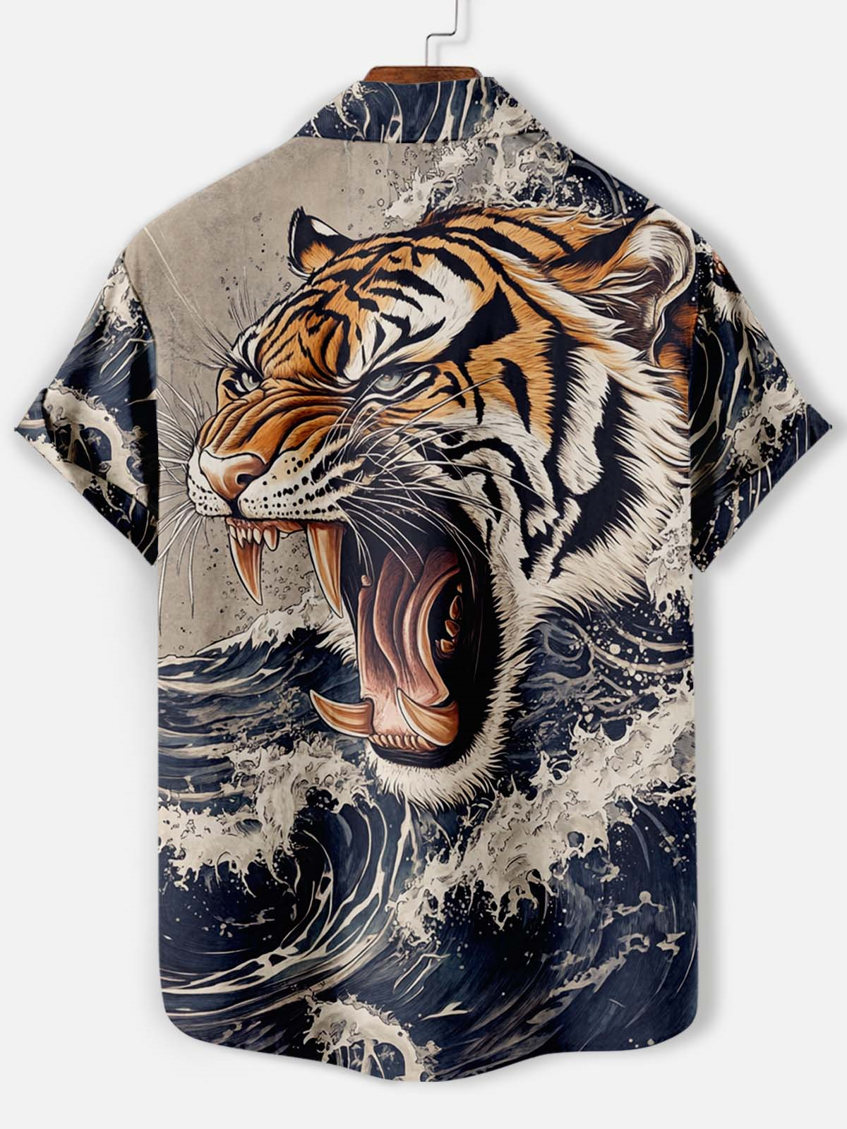 Men's Animal Graphic Short Sleeve Shirt