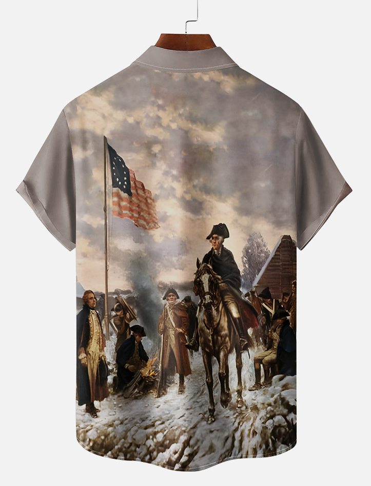 Men's Retro Graphic Short Sleeve Shirt