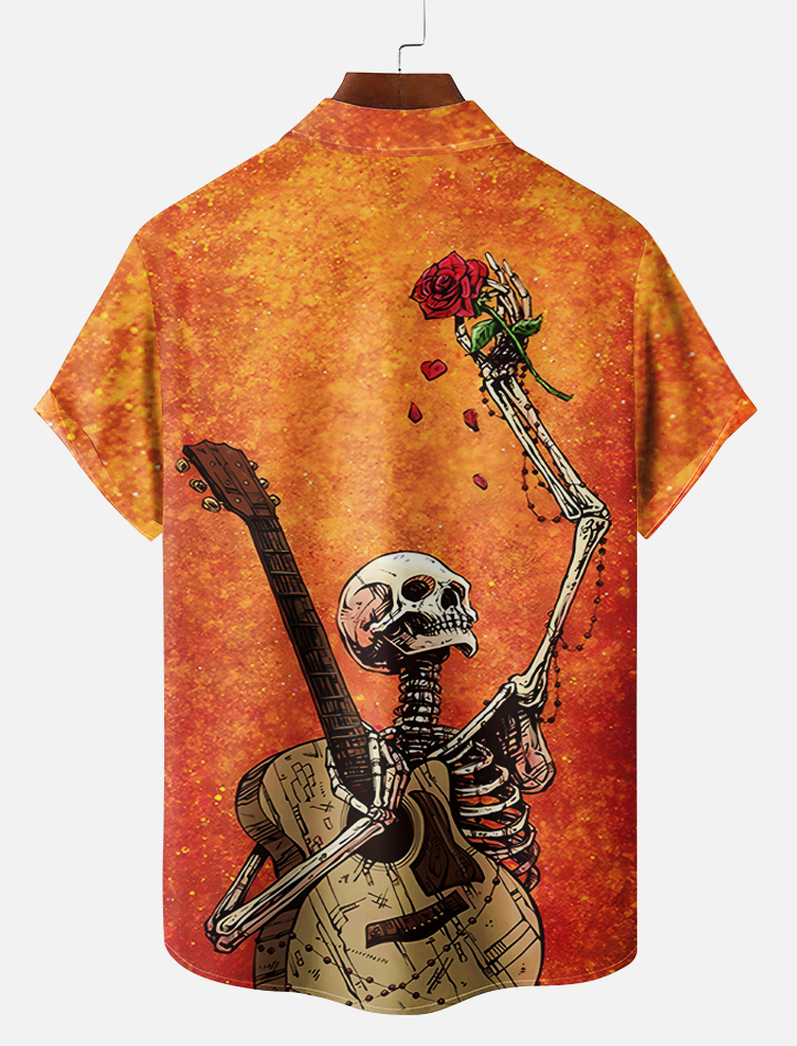 Men's Day of the Dead Graphic Short Sleeve Shirt