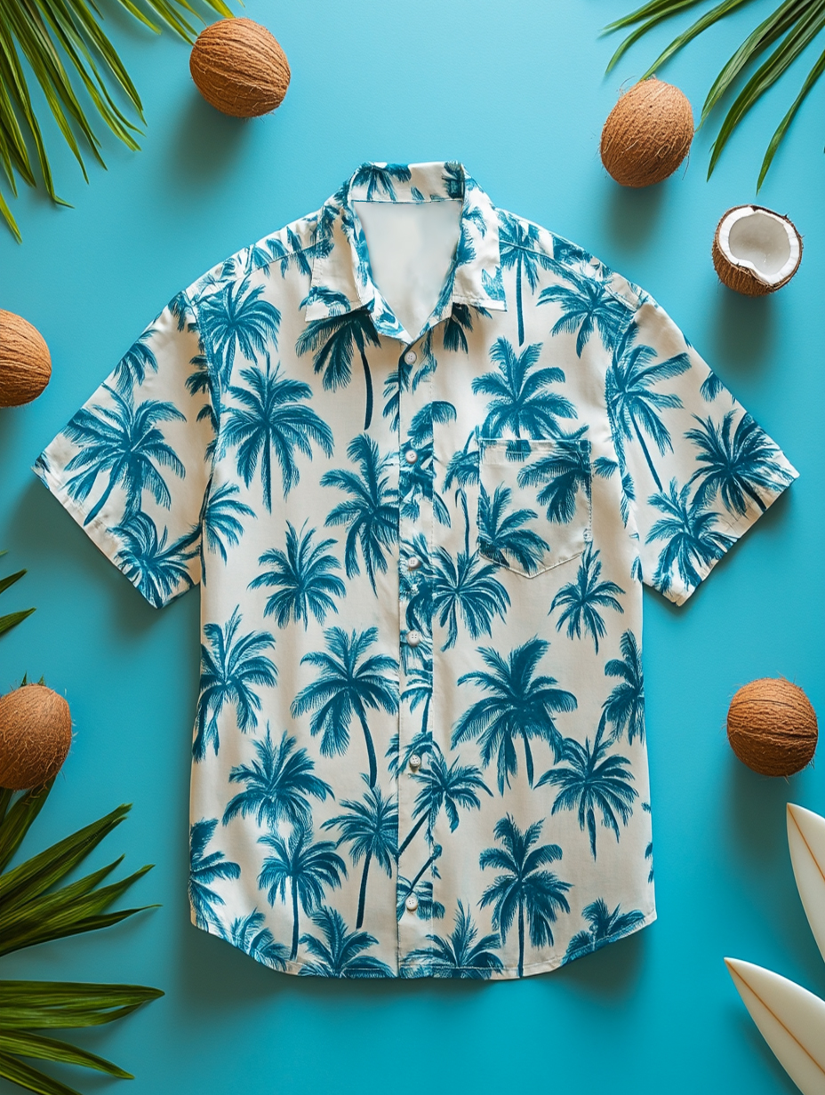 Men's Hawaiian Casual Short Sleeve Shirt