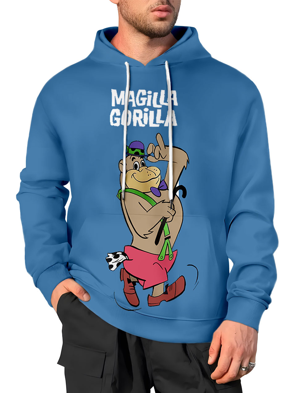 Men's Casual Art Cartoon Graphic Hoodie