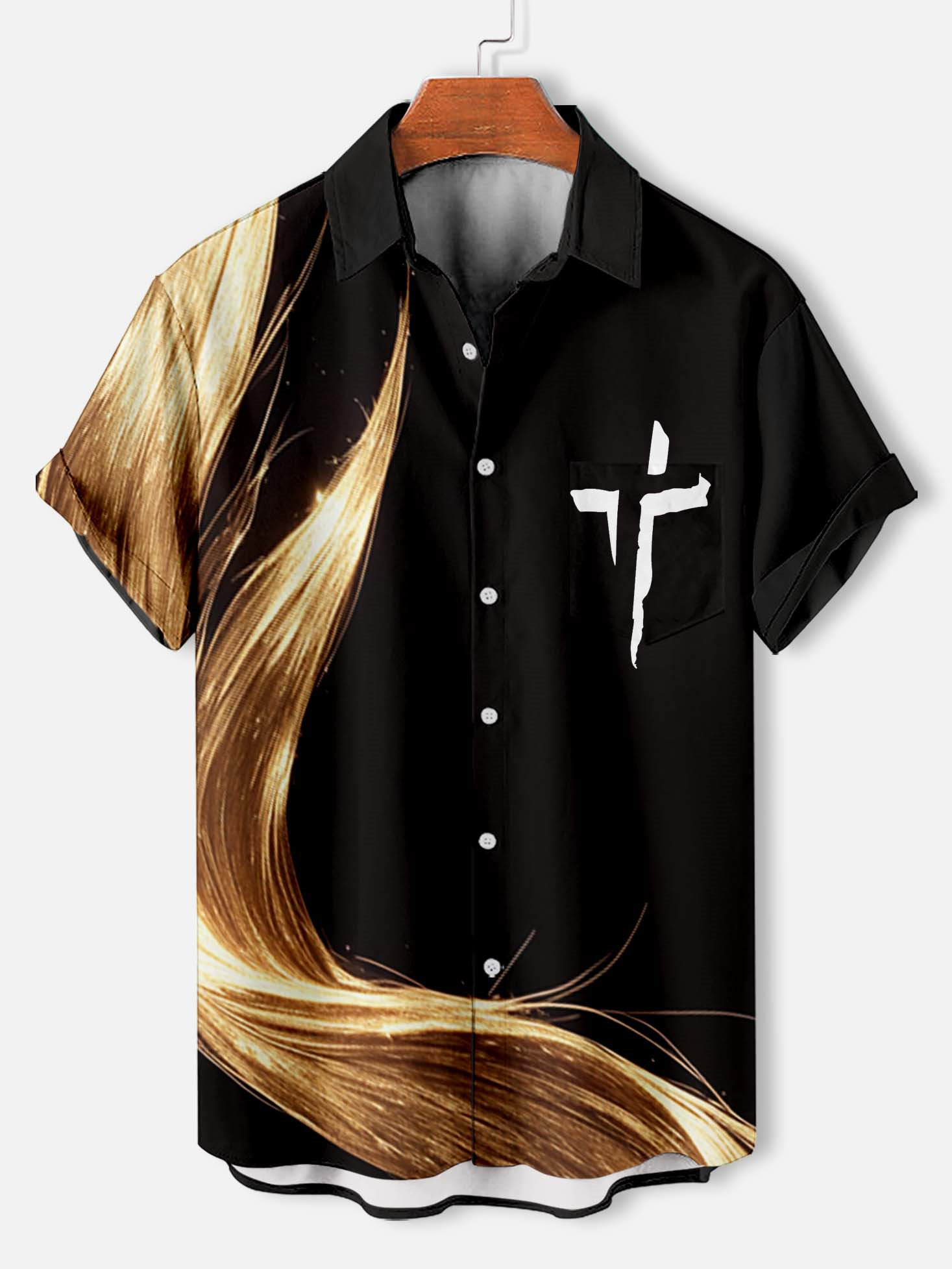 Men's Faith Cross Graphic Short Sleeve Shirt
