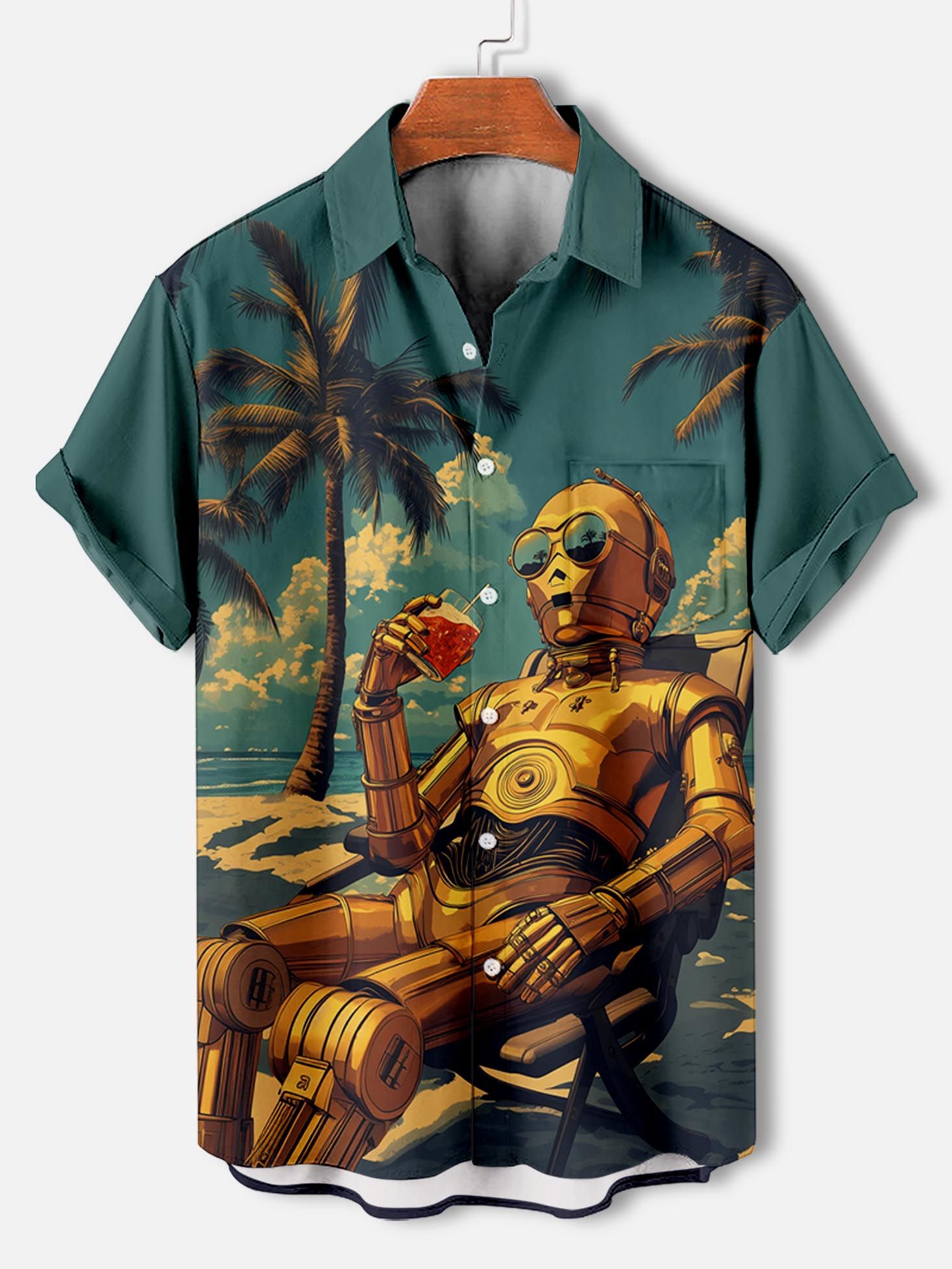 Men's Classic Movie Graphic Short Sleeve Shirt