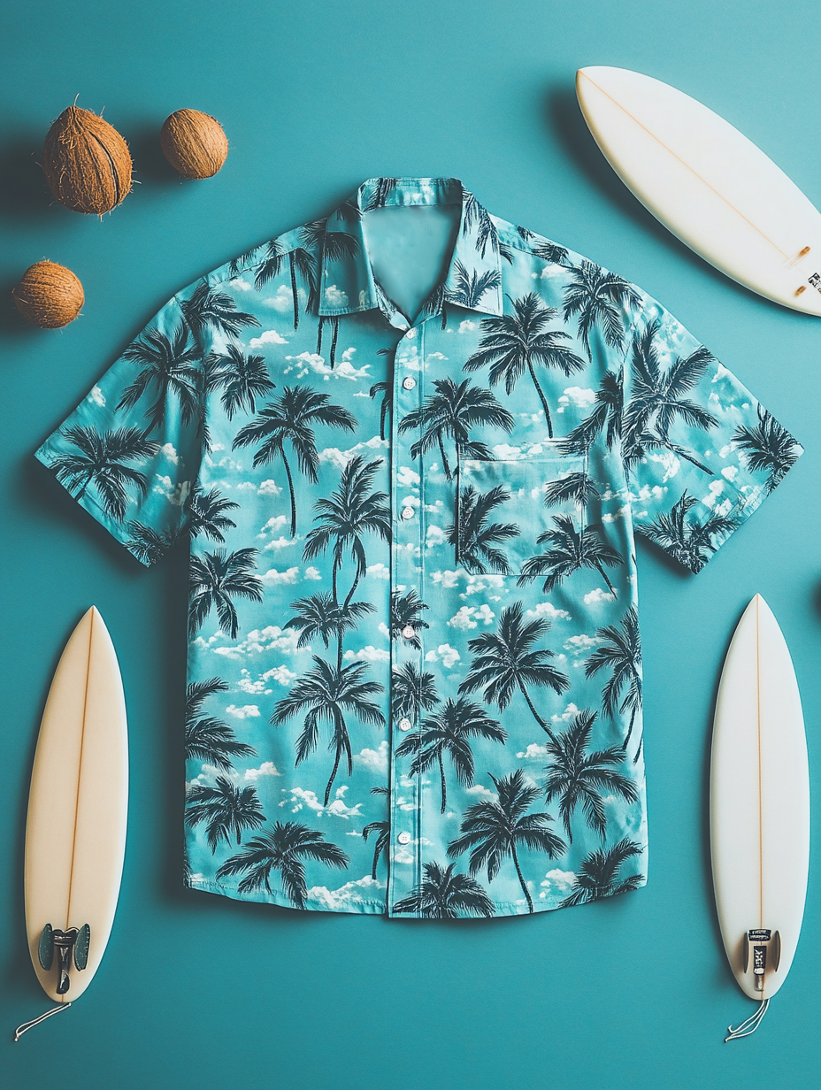 Men's Hawaiian Casual Short Sleeve Shirt