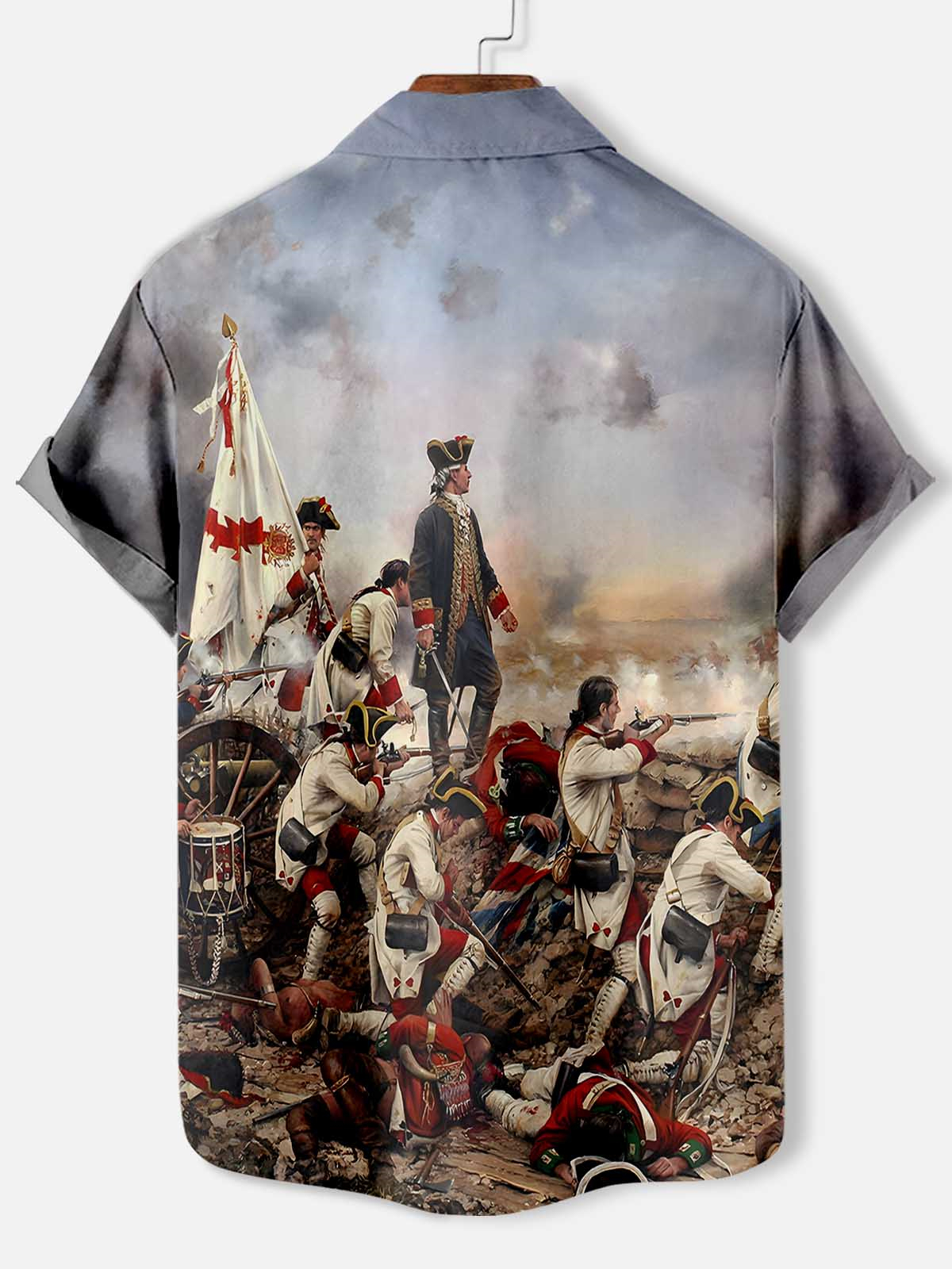 Men's Historical War Illustrated Short Sleeve Shirt