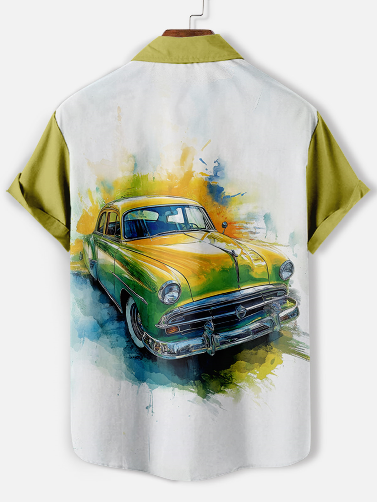 Men's Car Graphic Short Sleeve Shirt