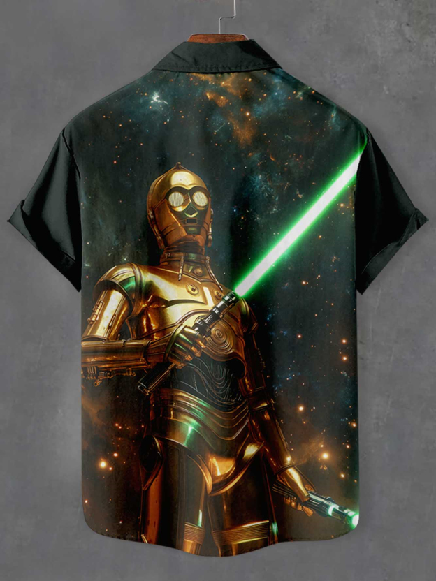 Men's Classic Movie Graphic Short Sleeve Shirt