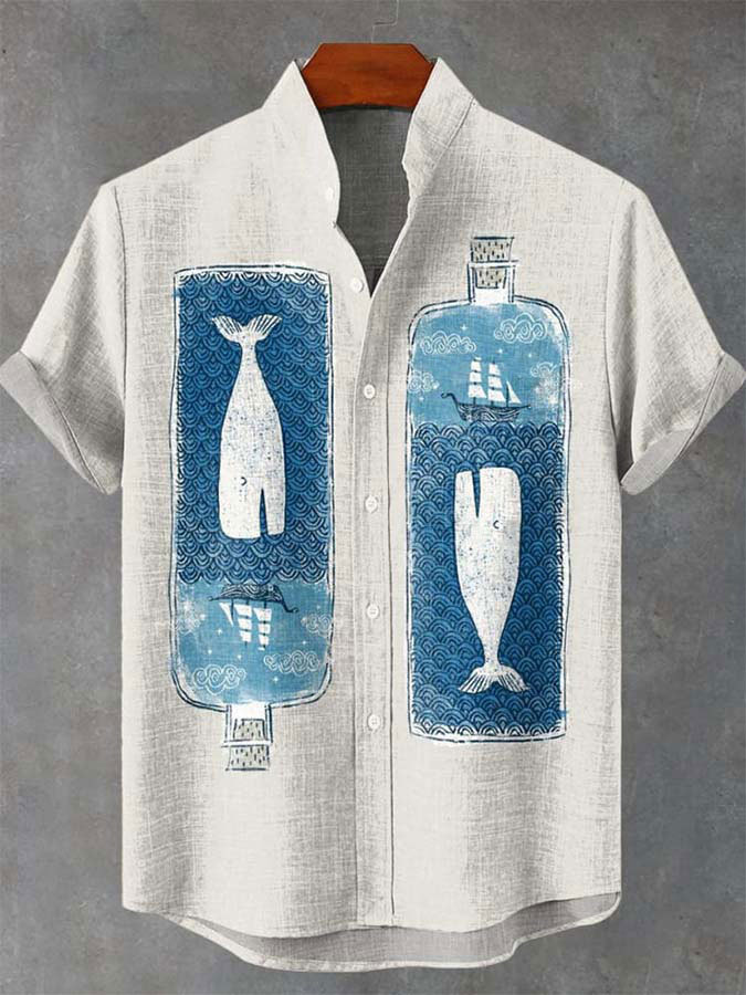 Ocean Creature Graphic Short Sleeve Shirt