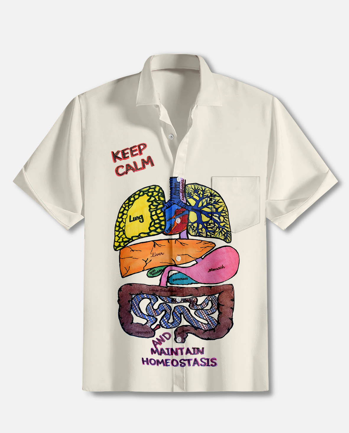 Men's Halloween Atmosphere Short Sleeve Shirt