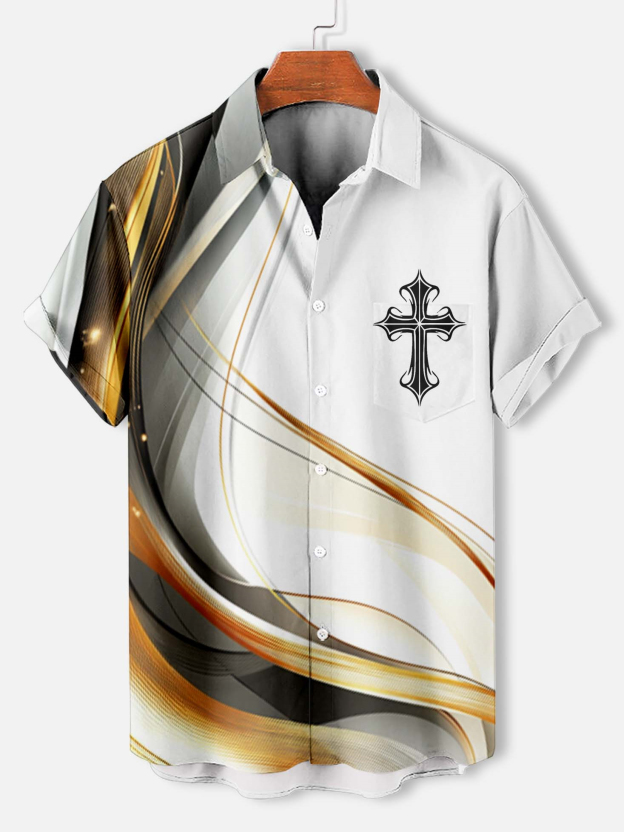 Men's Faith Cross Graphic Short Sleeve Shirt