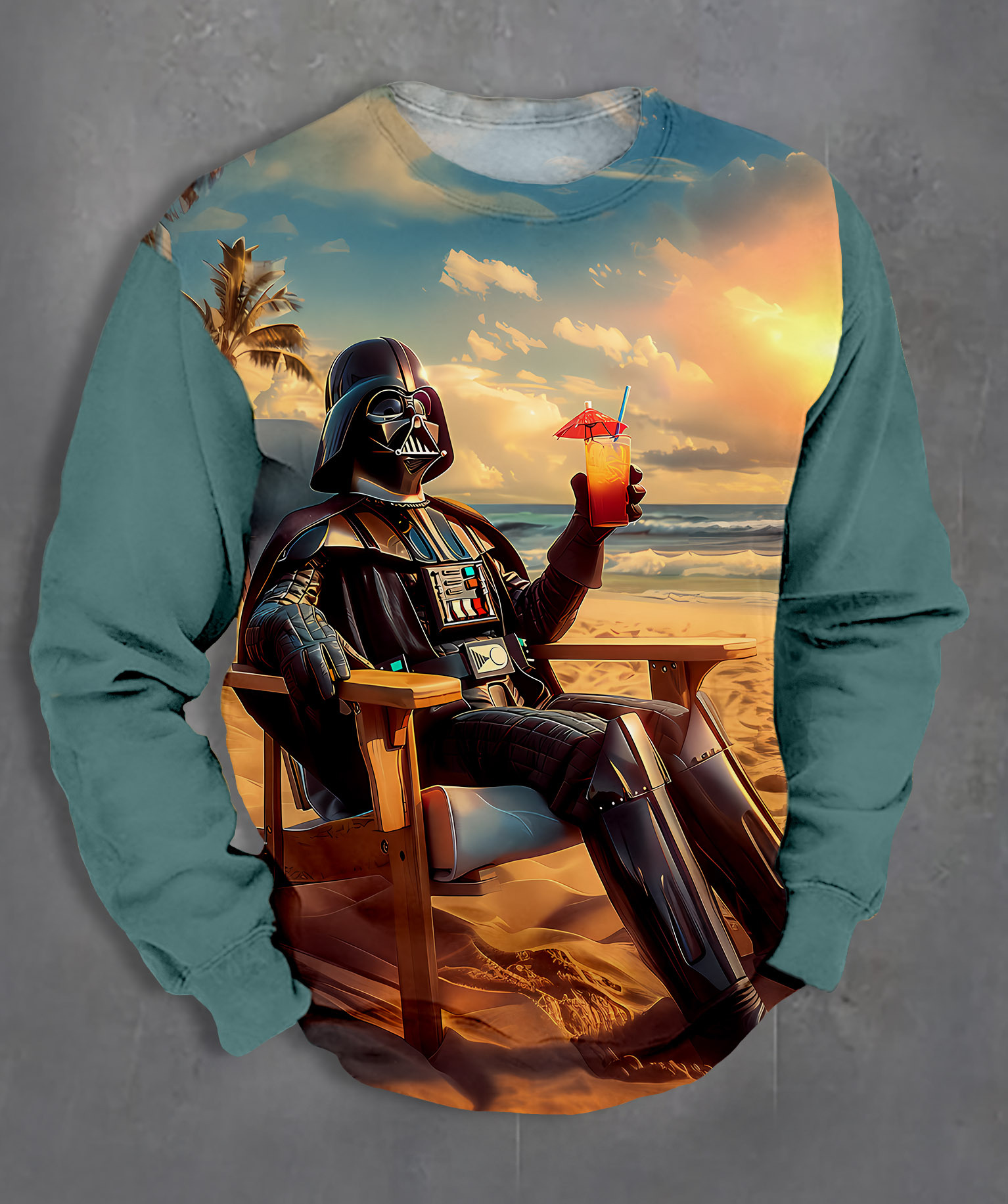 Men's Casual Classic Movie Graphic Long Sleeve Sweater