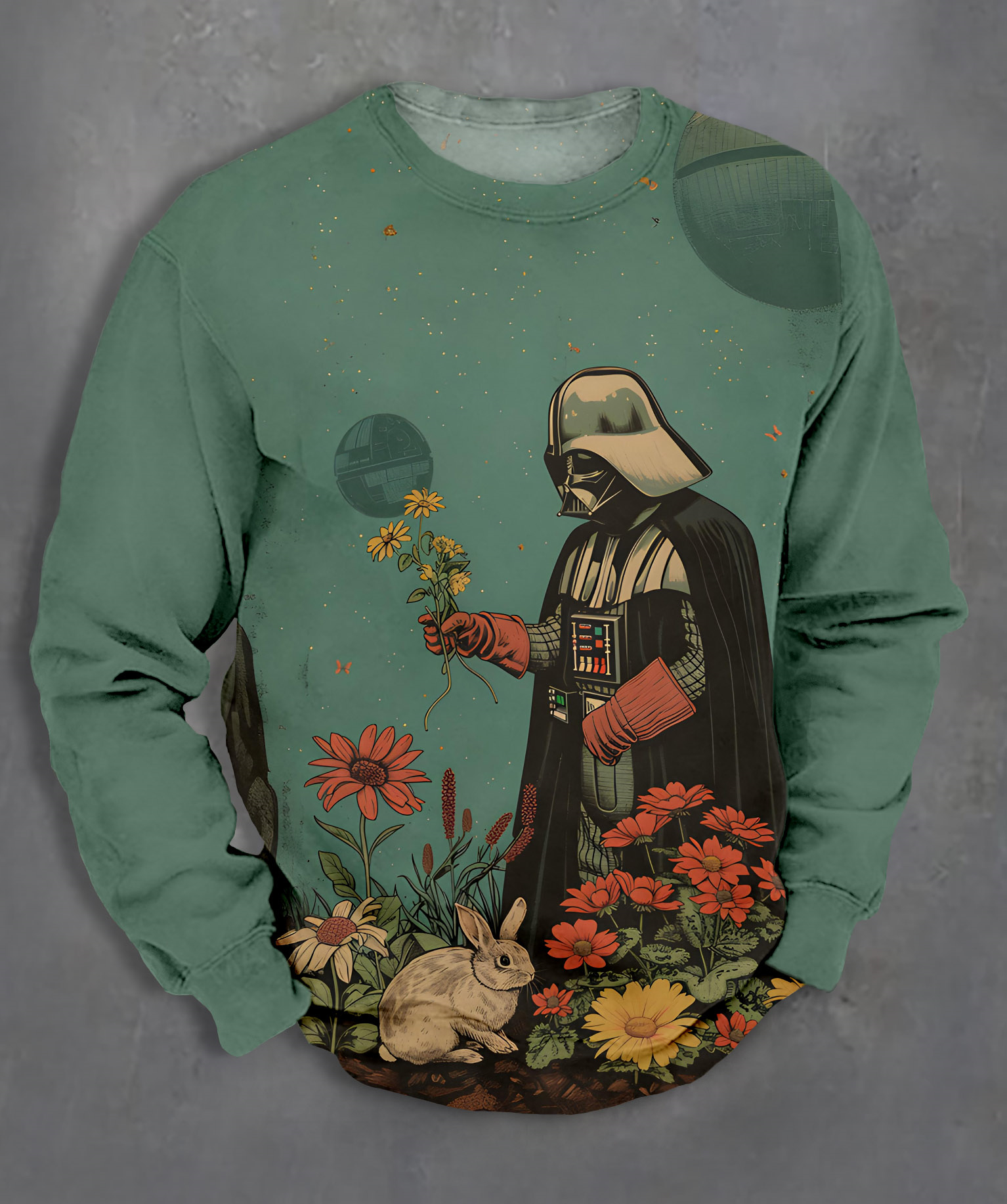 Men's Casual Classic Movie Graphic Long Sleeve Sweater