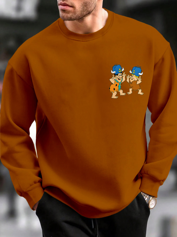Men's Casual Classic Movie Graphic Long Sleeve Sweater