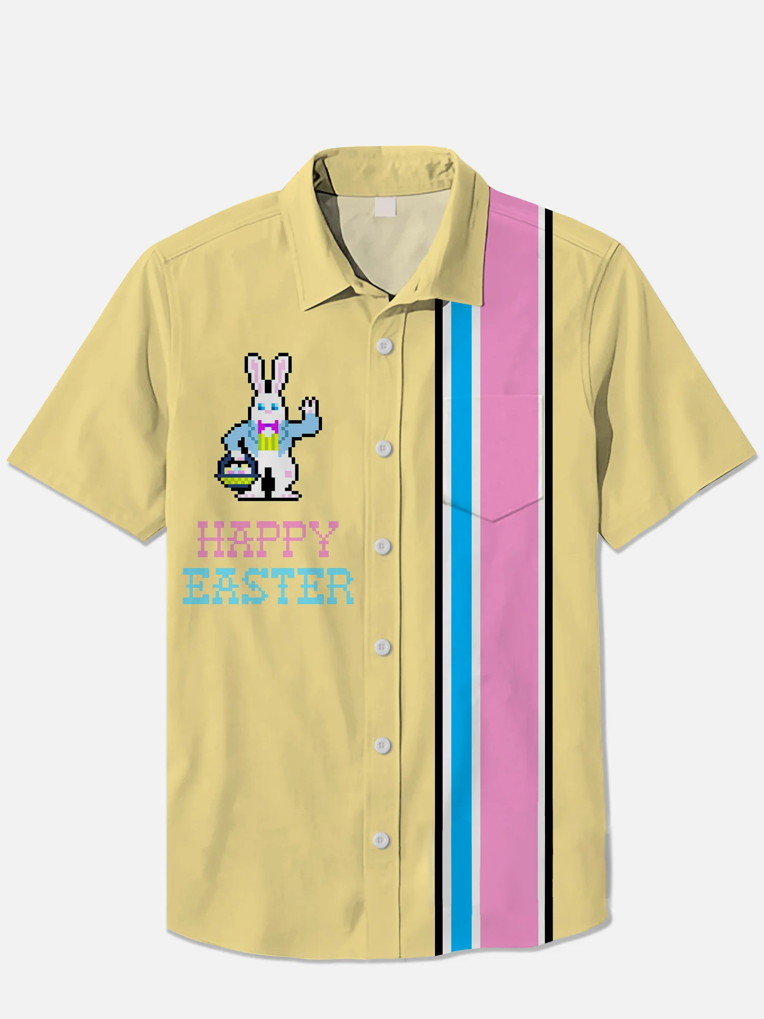 Men's Short Refreshing elegant hawaii Sleeve Shirt