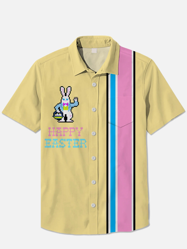 Men's Short Refreshing elegant hawaii Sleeve Shirt