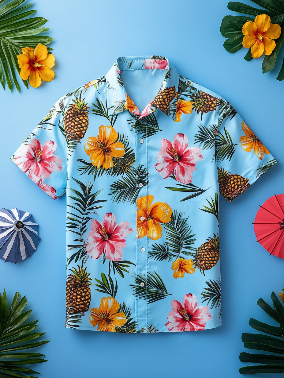 Men's Hawaiian Casual Short Sleeve Shirt