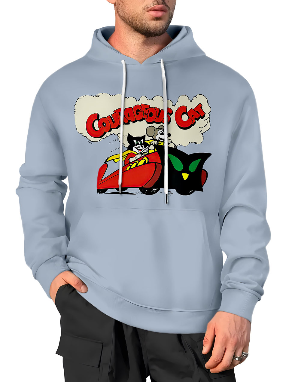 Men's Casual Art Cartoon Graphic Hoodie